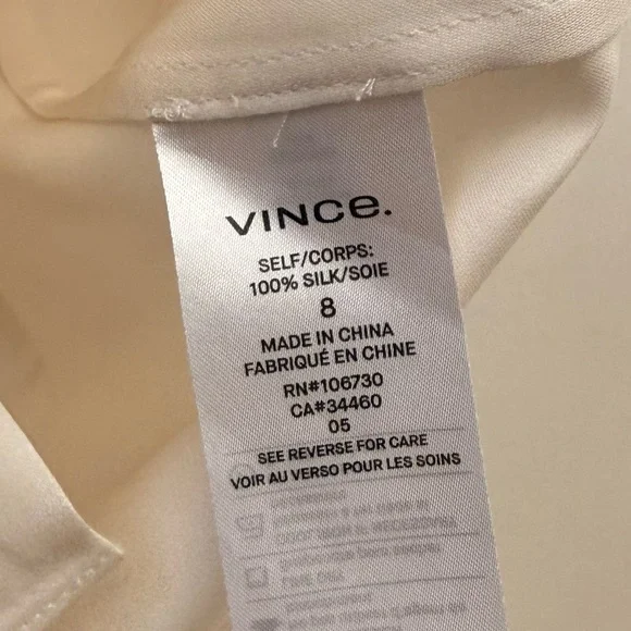 ✨ Vince Silk Drape Neck Blouse ✨ - Picture 5 of 6